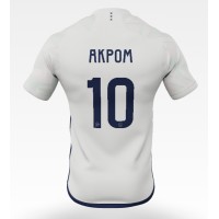 Ajax Chuba Akpom #10 Vonkajší futbalový dres 2023-24 Krátky Rukáv